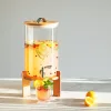 Dozator de bauturi din sticla Navaris cu robinet si stand, 7 l, Maro, 46785.05