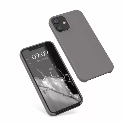 Husa Apple iPhone 12 Mini, Silicon, Gri, 52640.155