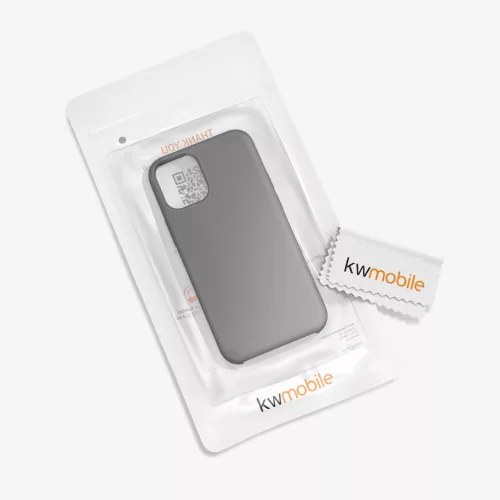 Husa Apple iPhone 12 Mini, Silicon, Gri, 52640.155
