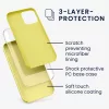 Husa Apple iPhone 12 / iPhone 12 Pro, Silicon, Galben, 52641.49