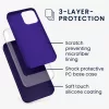 Husa Apple iPhone 12 / iPhone 12 Pro, Silicon, Albastru, 52641.182