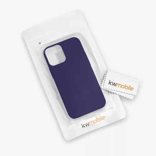 Husa Apple iPhone 12 / iPhone 12 Pro, Silicon, Albastru, 52641.182
