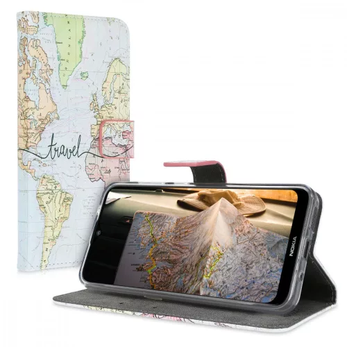 Husa Nokia 2.3, Piele ecologica, Multicolor, 51489.04