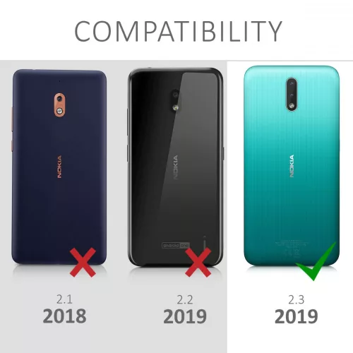Husa Nokia 2.3, Piele ecologica, Multicolor, 51489.04