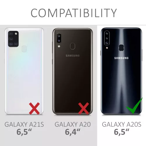 Husa Samsung Galaxy A20s, Silicon, Negru, 52935.01