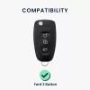 Husa Cheie Auto pentru Ford - 3 Butoane, Silicon, Negru, 48039.95