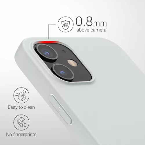 Husa Apple iPhone 12 Mini, Silicon, Gri, 53042.70