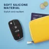 Husa Cheie Auto pentru Audi - 3 Butoane, kwmobile, Silicon, Negru, 53134.03