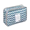 Patura grea Navaris, 135x200 cm, 8.8 kg, model zig-zag, pentru somn profund, gri, poliester/bumbac