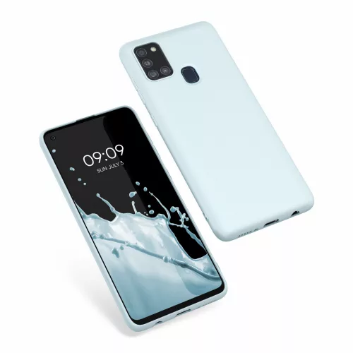 Husa Samsung Galaxy A21s, Silicon, Albastru, 52494.177