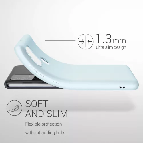 Husa Samsung Galaxy A21s, Silicon, Albastru, 52494.177