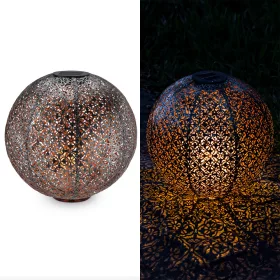   Lampa solara de exterior Navaris, Iluminare LED, 30 cm, Pornire/oprire automata, 47543.07