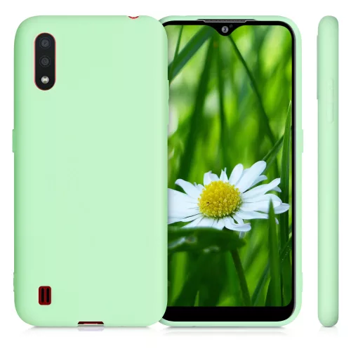 Husa Samsung Galaxy A01, Silicon, Verde, 51372.50