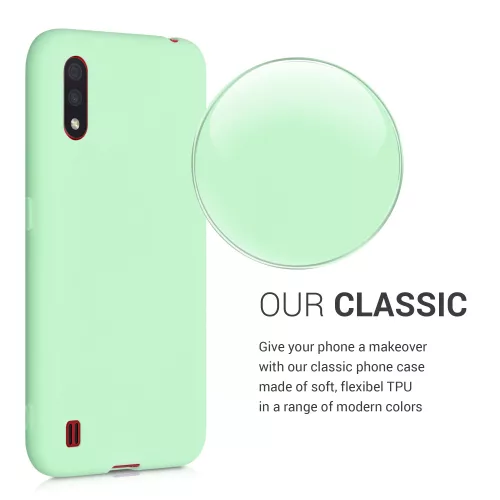 Husa Samsung Galaxy A01, Silicon, Verde, 51372.50