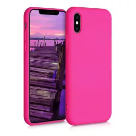 Husa Apple iPhone X / iPhone XS, Silicon, Roz, 52975.77