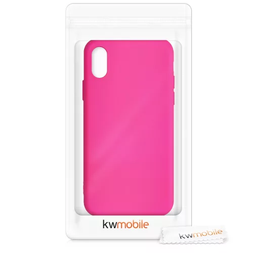 Husa Apple iPhone X / iPhone XS, Silicon, Roz, 52975.77