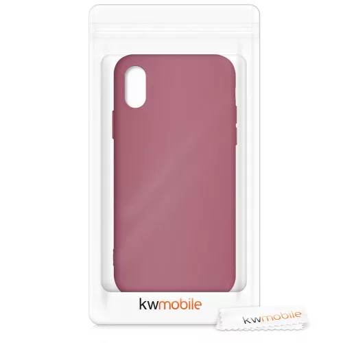 Husa Apple iPhone X / iPhone XS, Silicon, Roz, 52975.167