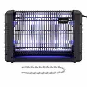   Lampa UV pentru insecte 4000V, 80 m2, Kwmobile, Negru, Plastic, 53414.01