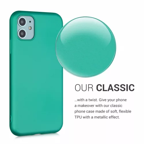 Husa Apple iPhone 11, Silicon, Verde, 50762.128