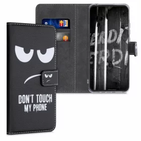 Husa Xiaomi Redmi 9C, Piele ecologica, Negru, 52852.02