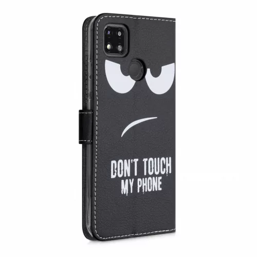Husa Xiaomi Redmi 9C, Piele ecologica, Negru, 52852.02
