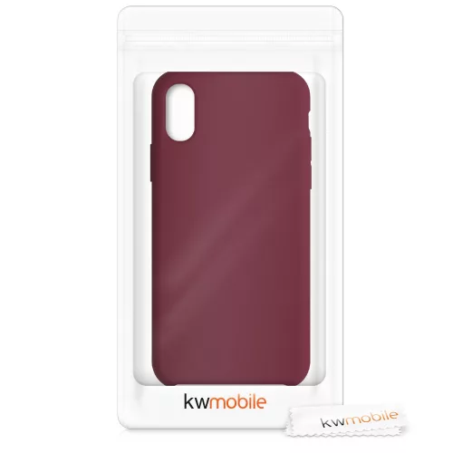 Husa Apple iPhone X / iPhone XS, Silicon, Rosu, 42495.209