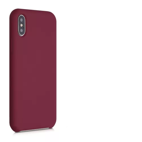 Husa Apple iPhone X / iPhone XS, Silicon, Rosu, 42495.209