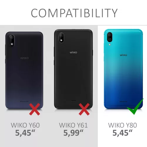 Husa Wiko Y80, Silicon, Negru, 53507.01