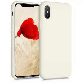 Husa Apple iPhone X / iPhone XS, Silicon, Bej, 46313.204