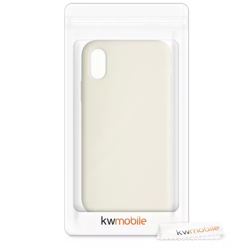 Husa Apple iPhone X / iPhone XS, Silicon, Bej, 46313.204