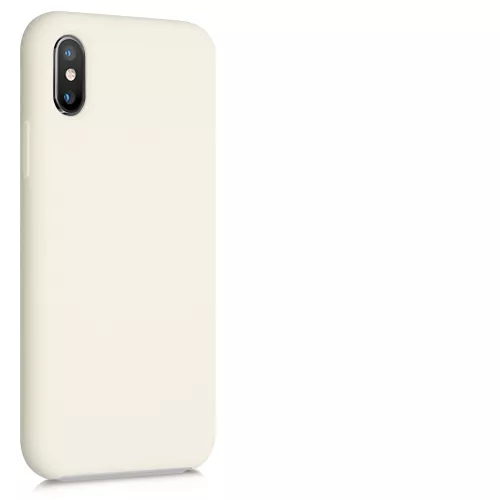 Husa Apple iPhone X / iPhone XS, Silicon, Bej, 46313.204