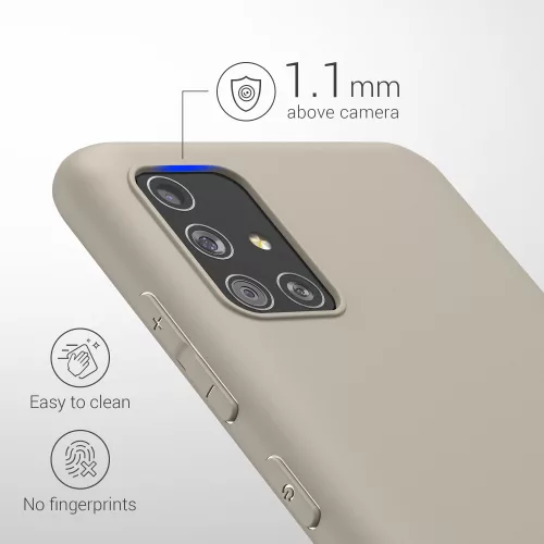 Husa Samsung Galaxy A51, Silicon, Gri, 51196.125