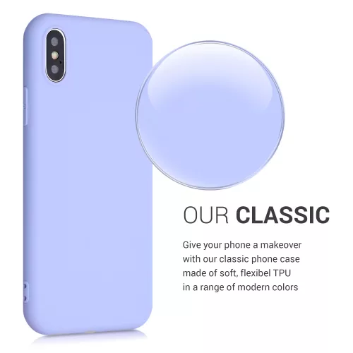 Husa Apple iPhone X / iPhone XS, Silicon, Mov, 42492.139