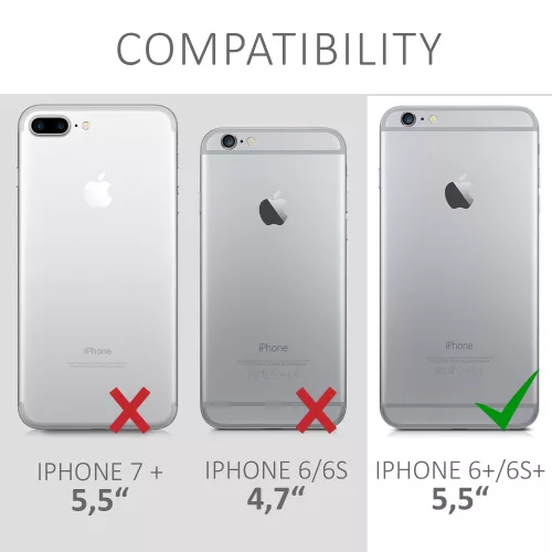 Husa Apple iPhone 6 Plus / iPhone 6s Plus, Silicon, Albastru, 40841.205