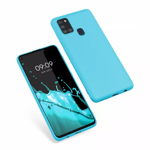 Husa Samsung Galaxy A21s, Silicon, Albastru, 52494.205