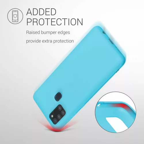 Husa Samsung Galaxy A21s, Silicon, Albastru, 52494.205