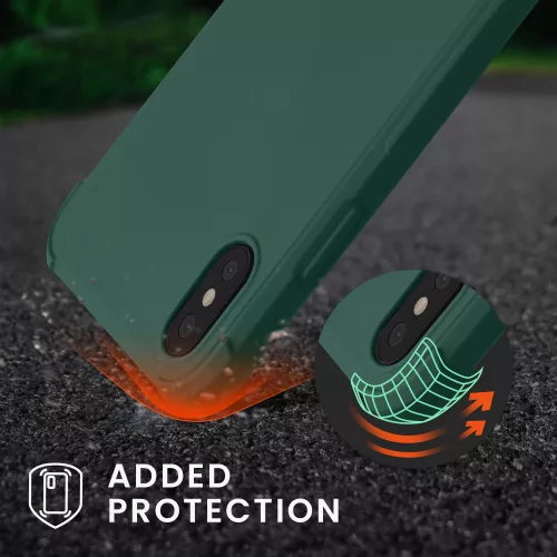 Husa Apple iPhone X / iPhone XS, Silicon, Verde, 49915.80