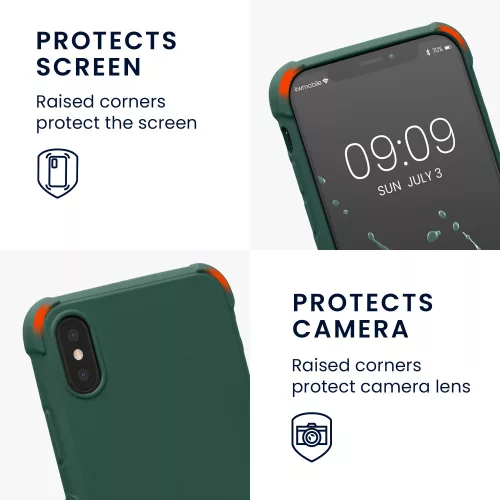 Husa Apple iPhone X / iPhone XS, Silicon, Verde, 49915.80