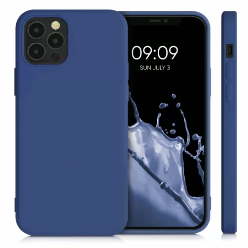 Husa Apple iPhone 12 / iPhone 12 Pro, Silicon, Albastru, 53844.116