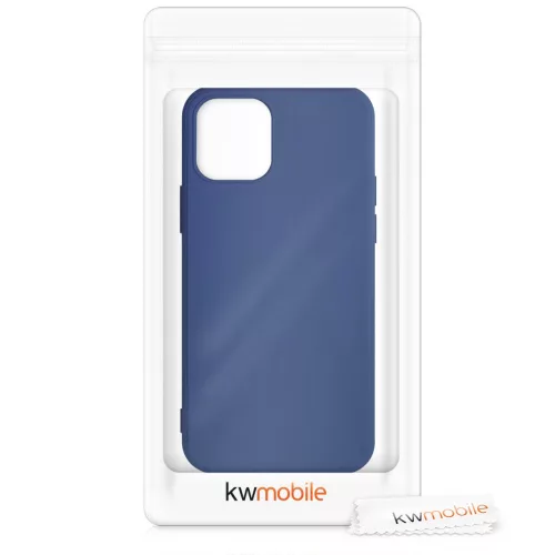 Husa Apple iPhone 12 / iPhone 12 Pro, Silicon, Albastru, 53844.116