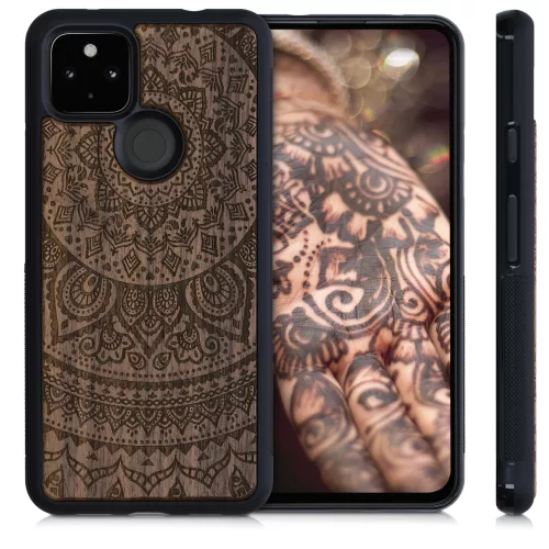 Husa Google Pixel 4a 5G, Lemn, Maro, 53901.01