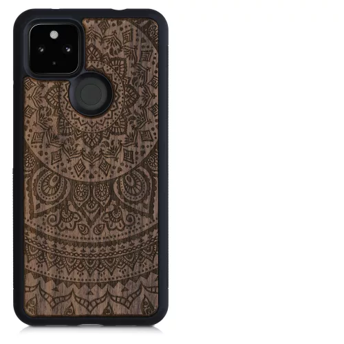Husa Google Pixel 4a 5G, Lemn, Maro, 53901.01