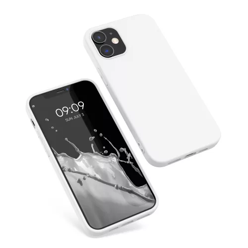 Husa Apple iPhone 12 / iPhone 12 Pro, Silicon, Alb, 53938.48