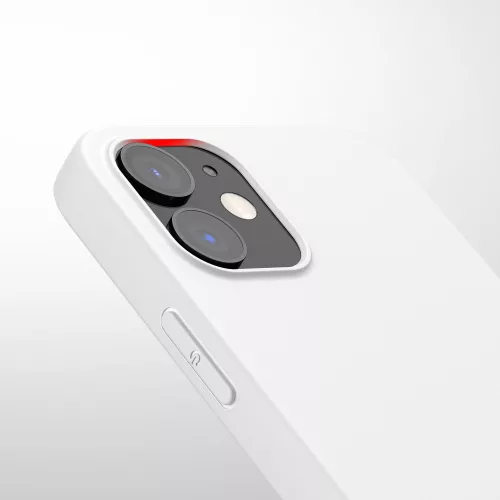 Husa Apple iPhone 12 / iPhone 12 Pro, Silicon, Alb, 53938.48
