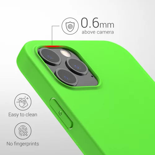 Husa Apple iPhone 12 Pro Max, Silicon, Verde, 53941.44