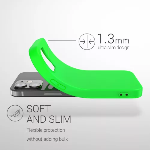 Husa Apple iPhone 12 / iPhone 12 Pro, Silicon, Verde, 53939.44