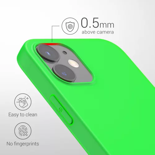 Husa Apple iPhone 12 / iPhone 12 Pro, Silicon, Verde, 53939.44