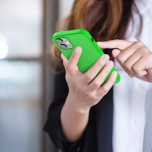 Husa Apple iPhone 12 / iPhone 12 Pro, Silicon, Verde, 53939.44