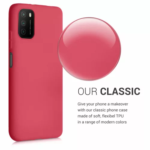 Husa Xiaomi Poco M3, Silicon, Rosu, 53971.208