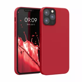 Husa Apple iPhone 12 / iPhone 12 Pro, Silicon, Rosu, 52641.208